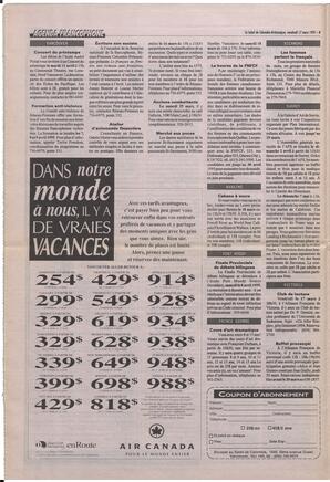 Le Soleil de Colombie-Britannique, March 17, 1995, page 8