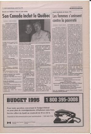 Le Soleil de Colombie-Britannique, March 10, 1995, page 7