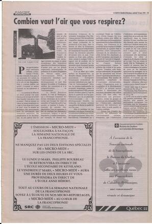 Le Soleil de Colombie-Britannique, March 10, 1995, page 10