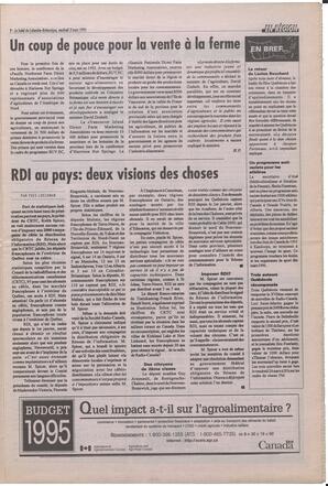 Le Soleil de Colombie-Britannique, March 3, 1995, page 9