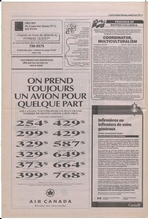 Le Soleil de Colombie-Britannique, March 3, 1995, page 6