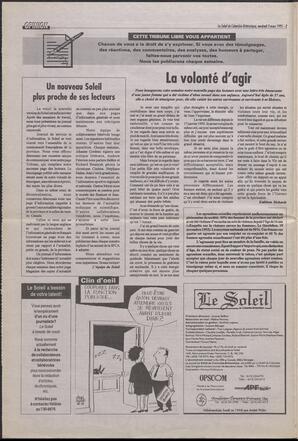 Le Soleil de Colombie-Britannique, March 3, 1995, page 2