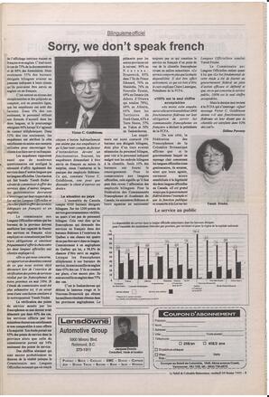 Le Soleil de Colombie-Britannique, February 24, 1995, page 3