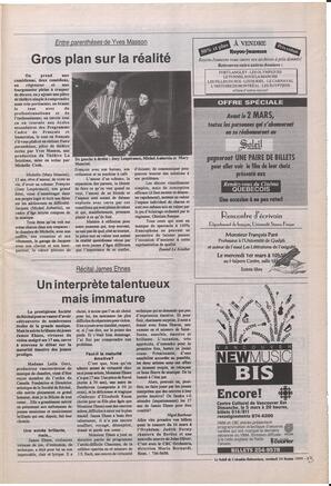 Le Soleil de Colombie-Britannique, February 24, 1995, page 13