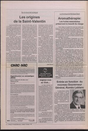 Le Soleil de Colombie-Britannique, February 10, 1995, page 6
