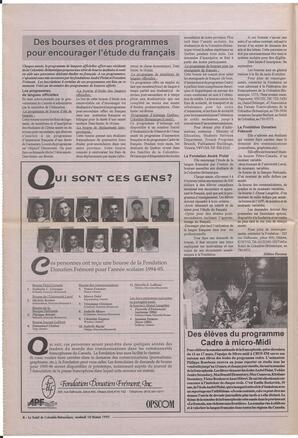 Le Soleil de Colombie-Britannique, February 10, 1995, page 4