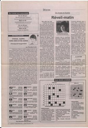 Le Soleil de Colombie-Britannique, January 20, 1995, page 12