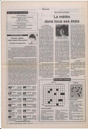 Le Soleil de Colombie-Britannique, January 13, 1995, page 8
