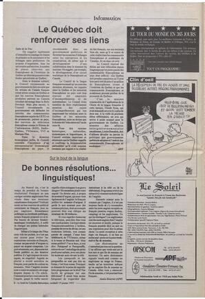Le Soleil de Colombie-Britannique, January 13, 1995, page 2