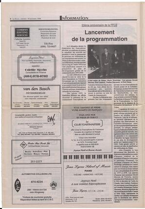 Le Soleil de Colombie-Britannique, December 16, 1994, page 8