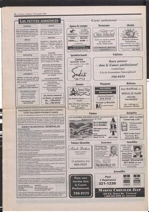 Le Soleil de Colombie-Britannique, December 16, 1994, page 23