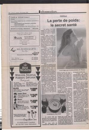 Le Soleil de Colombie-Britannique, December 16, 1994, page 15