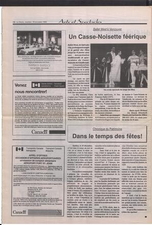 Le Soleil de Colombie-Britannique, December 16, 1994, page 13