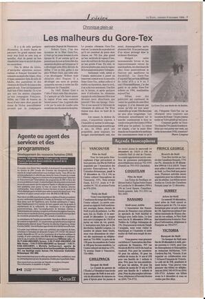 Le Soleil de Colombie-Britannique, December 9, 1994, page 15