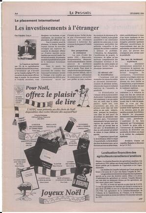 Le Soleil de Colombie-Britannique, December 9, 1994, page 14