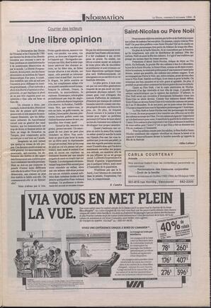 Le Soleil de Colombie-Britannique, December 2, 1994, page 5