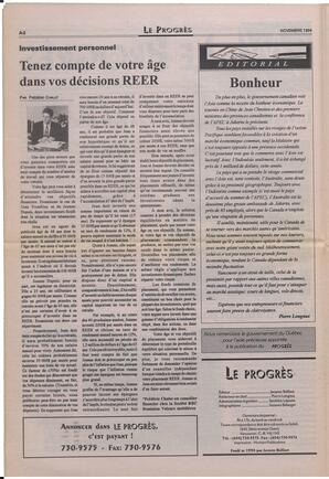 Le Soleil de Colombie-Britannique, November 18, 1994, page 8