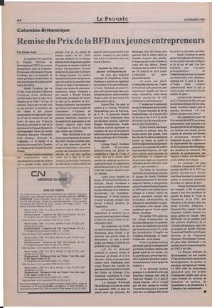 Le Soleil de Colombie-Britannique, November 18, 1994, page 10