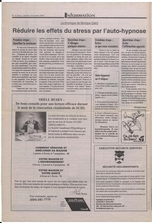 Le Soleil de Colombie-Britannique, November 4, 1994, page 4