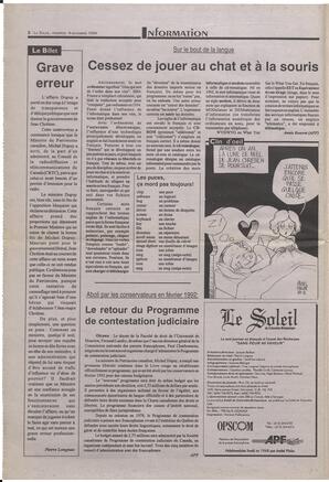 Le Soleil de Colombie-Britannique, November 4, 1994, page 2