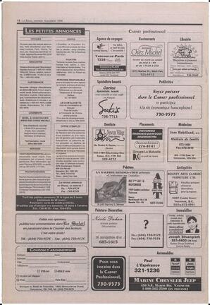 Le Soleil de Colombie-Britannique, November 4, 1994, page 12