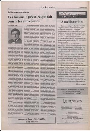 Le Soleil de Colombie-Britannique, October 14, 1994, page 8