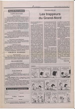 Le Soleil de Colombie-Britannique, October 14, 1994, page 15
