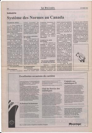 Le Soleil de Colombie-Britannique, October 14, 1994, page 14