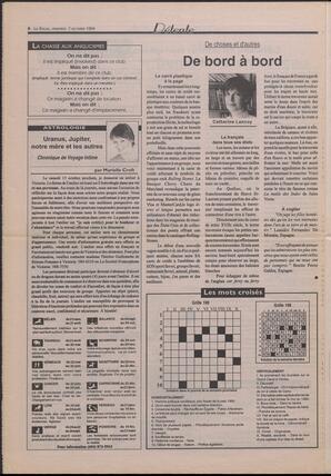 Le Soleil de Colombie-Britannique, October 7, 1994, page 8
