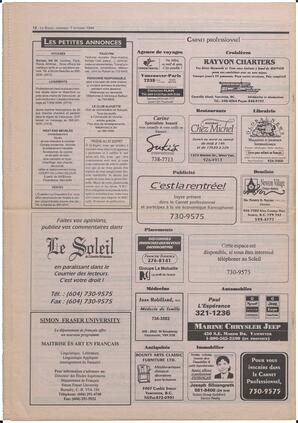 Le Soleil de Colombie-Britannique, October 7, 1994, page 12