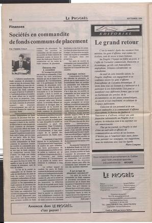 Le Soleil de Colombie-Britannique, September 16, 1994, page 8