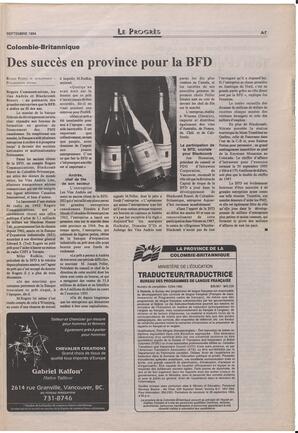 Le Soleil de Colombie-Britannique, September 16, 1994, page 13