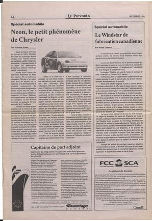Le Soleil de Colombie-Britannique, September 16, 1994, page 10