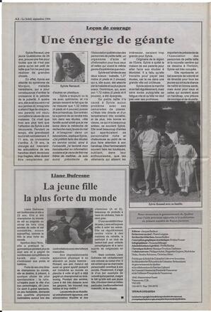 Le Soleil de Colombie-Britannique, September 2, 1994, page 14