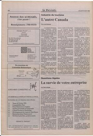 Le Soleil de Colombie-Britannique, July 15, 1994, page 10