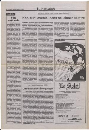 Le Soleil de Colombie-Britannique, July 8, 1994, page 2