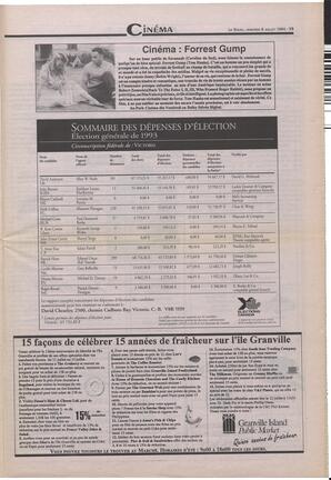 Le Soleil de Colombie-Britannique, July 8, 1994, page 15