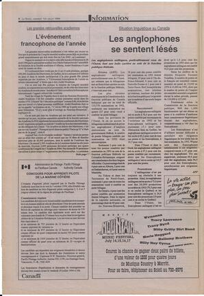 Le Soleil de Colombie-Britannique, July 1, 1994, page 6
