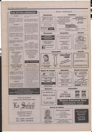 Le Soleil de Colombie-Britannique, July 1, 1994, page 16