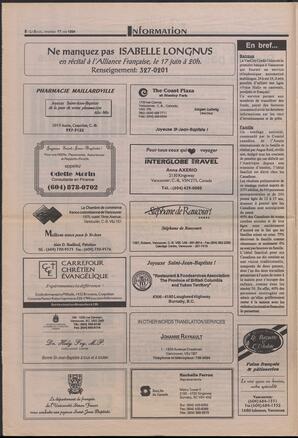 Le Soleil de Colombie-Britannique, June 17, 1994, page 8