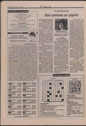 Le Soleil de Colombie-Britannique, June 17, 1994, page 16