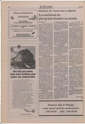 Le Soleil de Colombie-Britannique, June 10, 1994, page 12