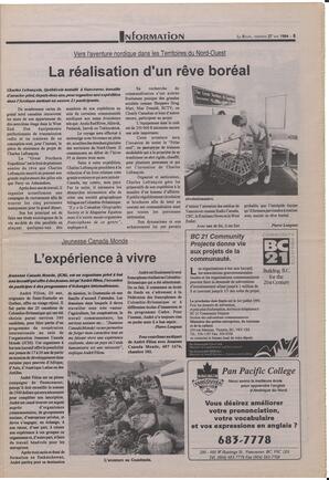 Le Soleil de Colombie-Britannique, May 27, 1994, page 5