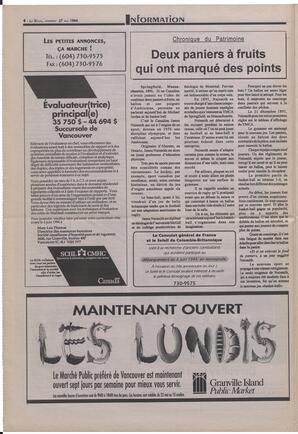 Le Soleil de Colombie-Britannique, May 27, 1994, page 4