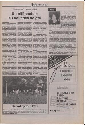 Le Soleil de Colombie-Britannique, May 27, 1994, page 3