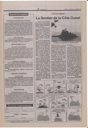 Le Soleil de Colombie-Britannique, May 27, 1994, page 11