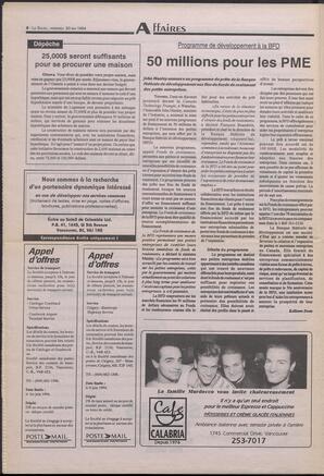 Le Soleil de Colombie-Britannique, May 20, 1994, page 8