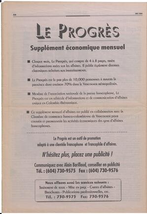 Le Soleil de Colombie-Britannique, May 13, 1994, page 14