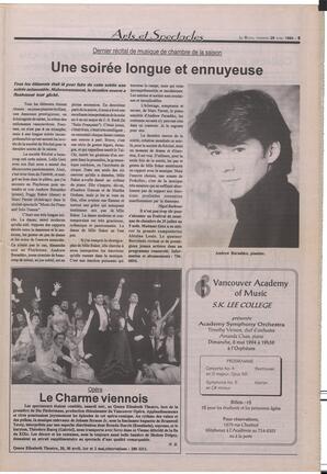 Le Soleil de Colombie-Britannique, April 29, 1994, page 9