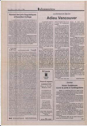 Le Soleil de Colombie-Britannique, April 29, 1994, page 6